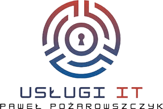 Logo firmy PP Usługi IT w sekcji kontaktowej